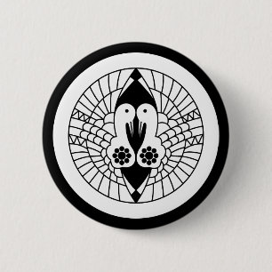 南部鶴 6 CM ROUND BADGE