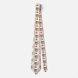 和柄の着物、鶴、白と青と赤、シームレス柄 TIE