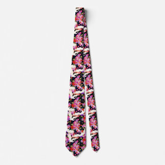 和柄シームレス鶴の着物柄 TIE