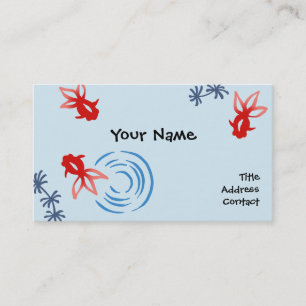 【和柄金魚】Goldfishes of Japanese pattern Business Card