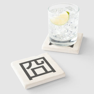 囧 Jiong Chinese Orz Asian Meme Hanzi Emoticon Stone Coaster