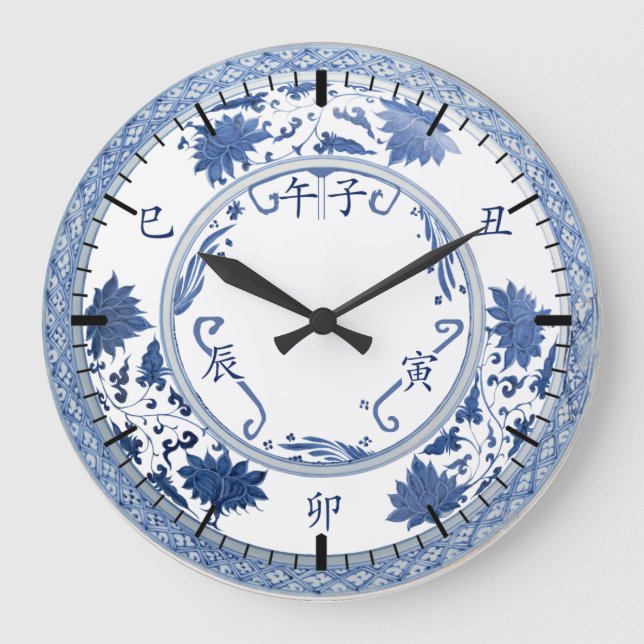 地支钟上午Traditional Chinese Di Zhi Clock (Morning) (Front)