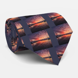 夕暮れのヨットハーバー TIE