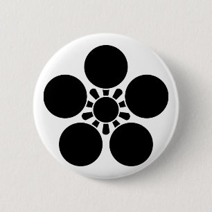 大聖寺梅鉢 6 CM ROUND BADGE
