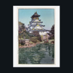 大阪城, Osaka Castle, Hiroshi Yoshida, Woodcut Postcard<br><div class="desc">吉田博 Hiroshi Yoshida (September 19, 1876 – April 5, 1950) was a 20th-century Japanese painter and woodcut printmaker. He is regarded as one of the greatest artists of the shin-hanga style, and is noted especially for his excellent landscape prints. Yoshida travelled widely, and was particularly known for his images of...</div>