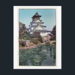大阪城, Osaka Castle, Hiroshi Yoshida, Woodcut Postcard<br><div class="desc">吉田博 Hiroshi Yoshida (September 19, 1876 – April 5, 1950) was a 20th-century Japanese painter and woodcut printmaker. He is regarded as one of the greatest artists of the shin-hanga style, and is noted especially for his excellent landscape prints. Yoshida travelled widely, and was particularly known for his images of...</div>