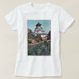 大阪城, Osaka Castle, Hiroshi Yoshida, Woodcut T-Shirt