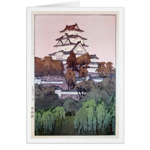 姫路城, Himeji Castle, Hiroshi Yoshida, Woodcut