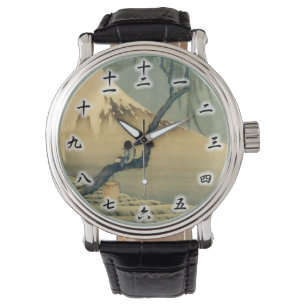 富士と少年, 北斎 Mount Fuji and Boy, Hokusai, Ukiyo-e Watch
