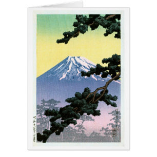 富士山, Mount Fuji, Hasui Kawase, Woodcut