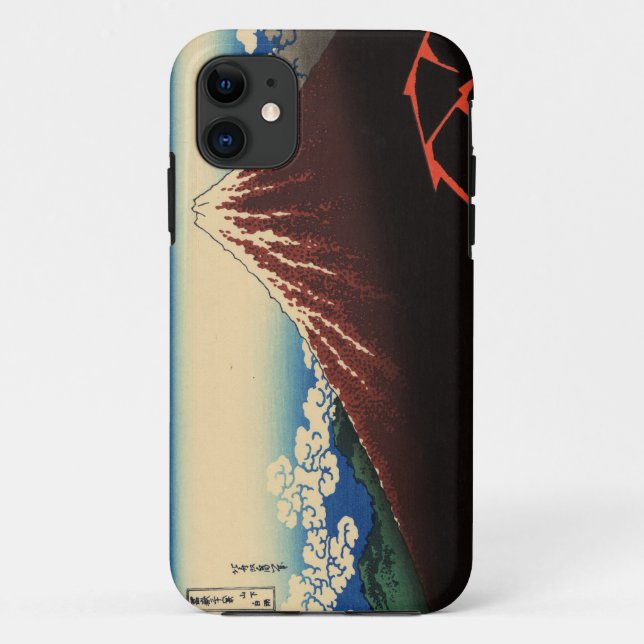 山下白雨, 北斎 Thunder and Mount Fuji, Hokusai, Ukiyo-e Case-Mate iPhone Case (Back)