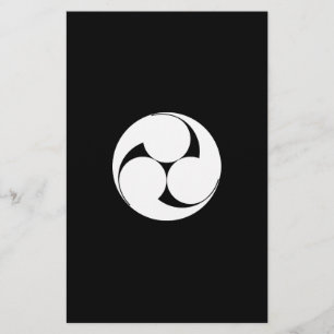 左三つ巴(素描き) STATIONERY