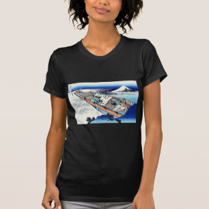 常州牛掘, 北斎 View Mt.Fuji from Ushibori, Hokusai T-Shirt