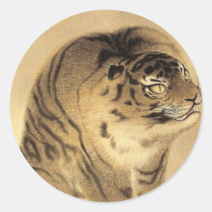 応挙の虎, 応挙 Ōkyo Tiger, Ōkyo Classic Round Sticker