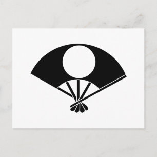 扇に月丸 POSTCARD