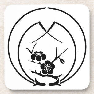 抱き折れ松葉に枝梅 COASTER