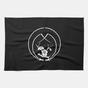 抱き折れ松葉に枝梅 TEA TOWEL
