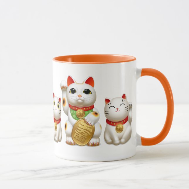 招き猫 maneki neko mug (Right)
