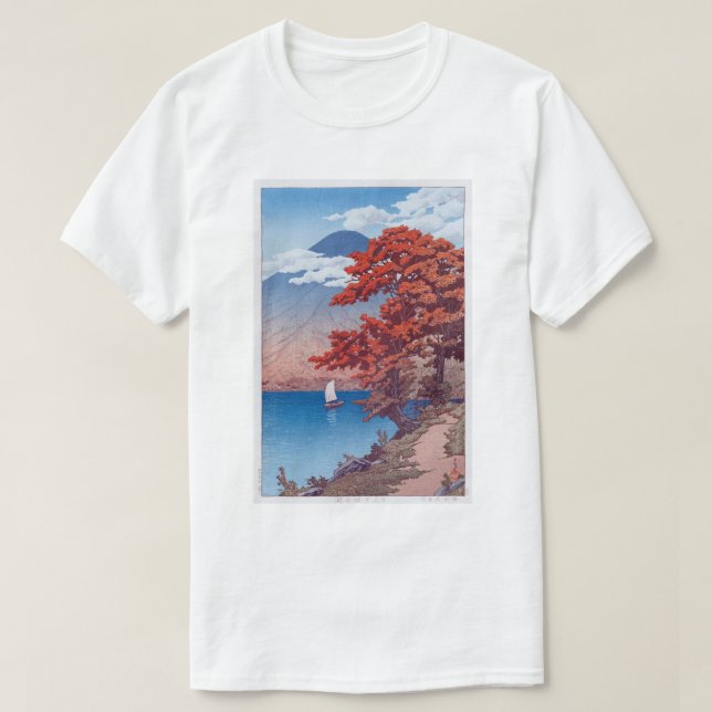 日光中禅寺湖, Lake Chûzenji at Nikkô, Hasui Kawase T-Shirt (Design Front)