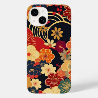 日本の伝統的なヴィンテージデザインを使用したアート作品 花 Case-Mate iPhone 14 CASE