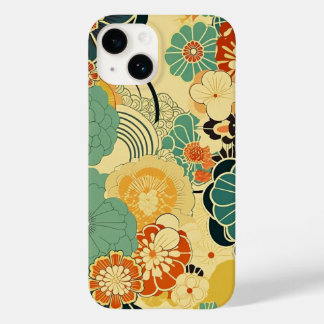 日本の伝統的なヴィンテージデザインを使用したアート作品 花 Case-Mate iPhone 14 CASE