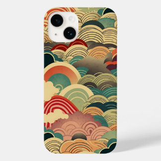 日本の伝統的なヴィンテージデザインを使用したアート作品 雲 Case-Mate iPhone 14 CASE