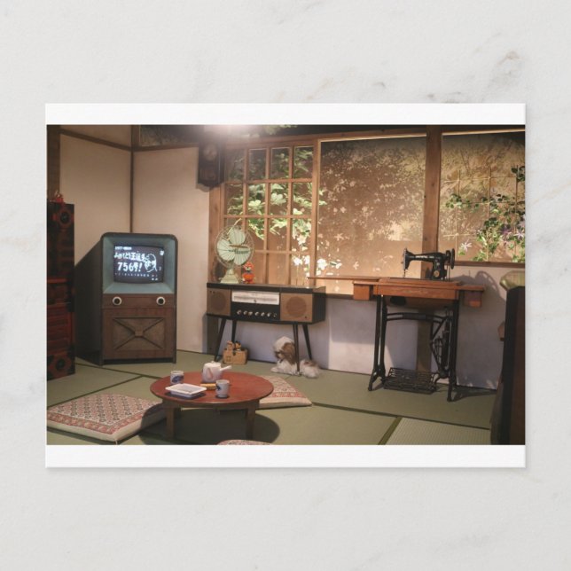 日本の古く懐かしい部屋 POSTCARD (Front)