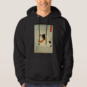 日本猫, 国芳 Japanese Cat, Kuniyoshi, Ukiyo-e Hoodie