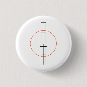 日本 3 CM ROUND BADGE