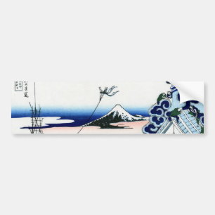 東都浅草本願寺, 北斎 View Mt.Fuji from Asakusa, Hokusai Bumper Sticker