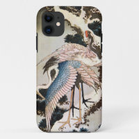 松に鶴, 北斎 Cranes on Pine Tree, Hokusai, Ukiyo-e