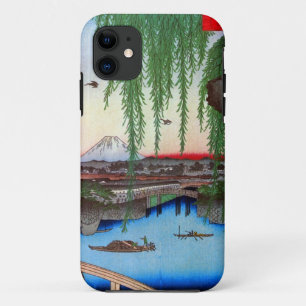 柳と富士, 広重 Willow and Mt. Fuji, Hiroshige, Ukiyo-e iPhone 11 Case
