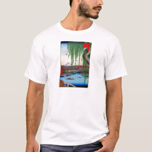 柳と富士, 広重 Willow and Mt. Fuji, Hiroshige, Ukiyo-e T-Shirt
