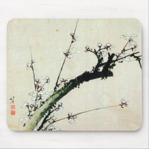 梅花, 北斎 Plum Blossoms, Hokusai, Ukiyo-e Mouse Pad