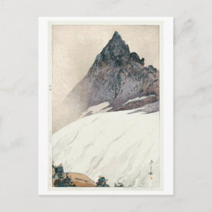 槍ヶ岳, Mount Yari, Hiroshi Yoshida, Woodcut Postcard