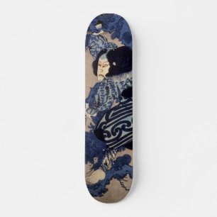 歌舞伎役者, 国芳 Kabuki Actor, Kuniyoshi, Ukiyo-e Skateboard