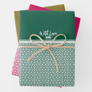 毘沙門亀甲 |Bishamon Kikko Japanese traditional pattern Wrapping Paper Sheet