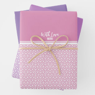 毘沙門亀甲  Bishamon Kikko Japanese traditional pattern Wrapping Paper Sheet