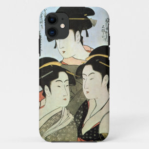 江戸の三美人, 歌麿 Three Beautiful Women of Edo, Utamaro iPhone 11 Case