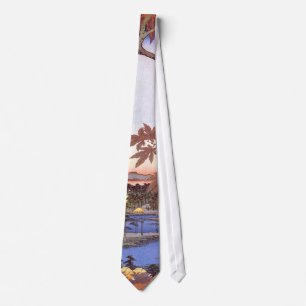 江戸の紅葉, 広重 Maple of Edo, Hiroshige, Ukiyo-e Tie