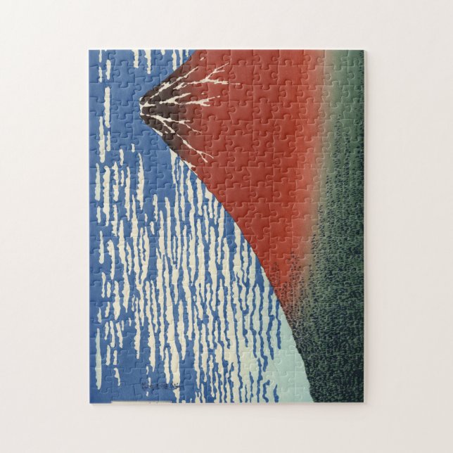 浮世絵パズル ukiyoe 葛飾北斎 「富嶽三十六景 凱風快晴」 ジグソーパズル jigsaw puzzle (Vertical)