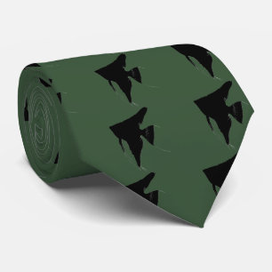 淡水性のエンゼルフィッシュの影絵 TIE