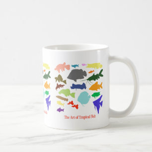 淡水性熱帯魚のカラーの影絵の優良製品 COFFEE MUG
