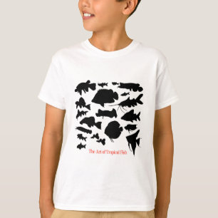 淡水性熱帯魚の影絵の優良製品 T-Shirt