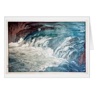 渓流, Rapids, Hiroshi Yoshida, Woodcut