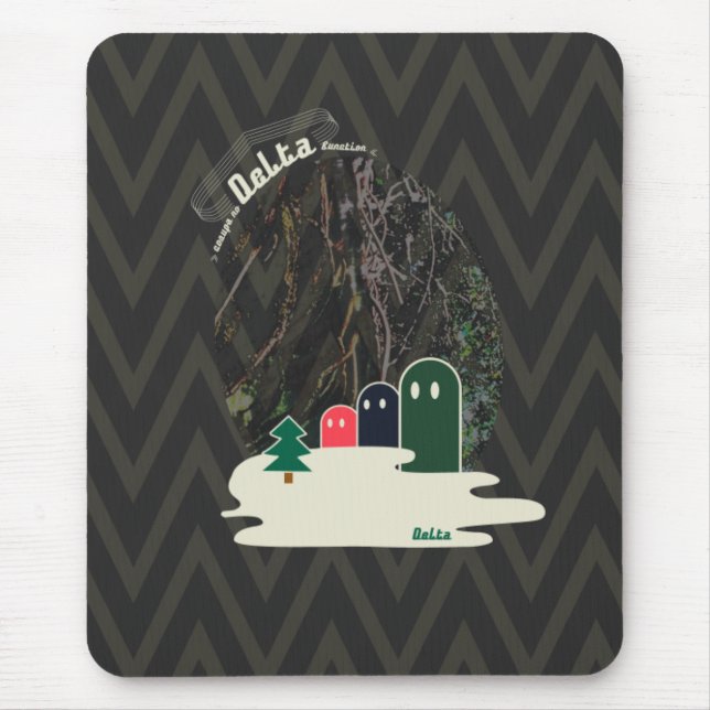 湖の不思議な生き物Delta01typeAマウスパッド Mouse Pad (Front)