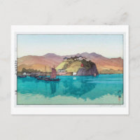 湖口, Hukou, China, Hiroshi Yoshida, Woodcut