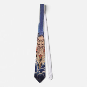 滝に打たれる僧, 国芳 Monk in the Waterf Tie