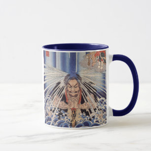 滝に打たれる僧, 国芳 Monk in the Waterfalls, Kuniyoshi Mug