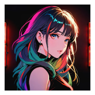 煌霞の少女【Radiant Haze Girl】 Photo Print